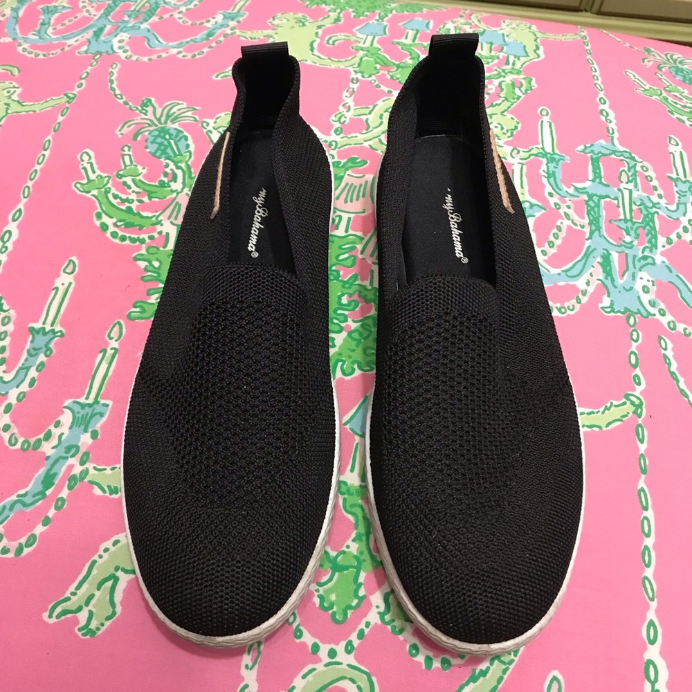 Tommy Bahama Black Slip On Shoes Size 8.5 View 2